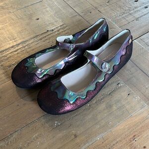 Manuela de Juan berry iridescent Mary Jane shoes